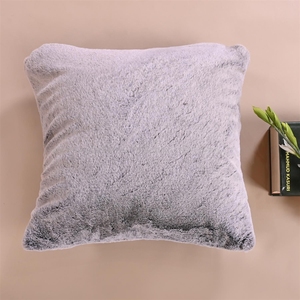High Quality <b>Faux</b> <b>Fur</b> Very Soft Beautiful Decorative <b>Cushion</b> <b>Cover</b> Plain 45x45 Cm For Living Room Kids Room Bedroom <b>Cushion</b> - Product Image 5