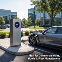 Nouvelle borne de recharge rapide DC pour véhicules électriques 20KW 30KW 40KW, Wallbox CCS2 GB/T, station de recharge commerciale CHESU, pour flotte de voitures électriques, parking