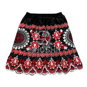 Falda Midi Informal de Mujer al por Mayor, Personalizada, de Cintura Alta, con Bordado de Patchwork, 100% Algodón, Ecológica, Transpirable, Tallas Personalizadas - Product Image 4