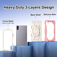 Housse de tablette en silicone PC antichoc avec sangle rotative à 360° pour Xiaomi Redmi Pad 2 11 pouces 2025, couleur personnalisée