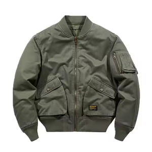 OEM Customized <b>Men's</b> <b>Jacket</b> Winter Warm Padded Thick Cotton Stand Collar Zipper Closure <b>Casual</b> Winter <b>Jacket</b> Ma1 Bomber <b>Jackets</b> - Product Image 6