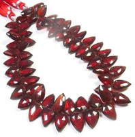 Collier de perles fantaisie à facettes en forme de bouclier, 9 brins, 10,5-13 mm, 200 carats, en grenat rouge africain 100 % naturel de haute qualité, provenant du Mozambique