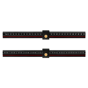 مسطرة جيب دقيقة من سبائك الألومنيوم على شكل حرف T، أداة صناعية للأعمال اليدوية، مسطرة قياس مربعة على شكل حرف T، قابلة للتخصيص حسب الطلب، بوحدات قياس إنجليزية ومترية - Product Image 1