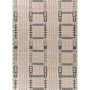 พรมขนสัตว์สีน้ำตาลเบจ ทอลายเรียบ รูปทรงเรขาคณิต สี่เหลี่ยมผืนผ้า ทำด้วยมือ สไตล์คลาสสิก สำหรับบ้าน ห้องนั่งเล่น ห้องนอน-รุ่น Adwl-13268 - Product Image 1