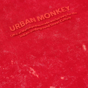 T-shirts pour hommes en coton 100% lavé, coupe ample rouge, style vintage, streetwear décontracté, doux, respirant, pour un usage quotidien urbain - Product Image 5