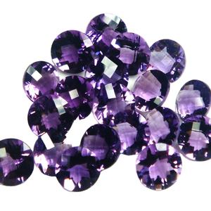Excelente calidad, forma brillante redonda, amatista púrpura, corte facetado, piedra preciosa suelta Natural muy atractiva para la fabricación de joyas - Product Image 4