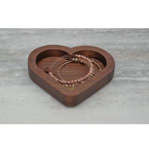 ถาดใส่เครื่องประดับไม้ขัดเงาบุด้วยกำมะหยี่ งานแฮนด์เมดจากอินเดีย - Product Image 5