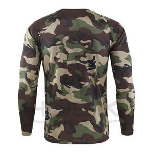 Venta al por mayor de camuflaje de manga larga para hombre de verano táctico al aire libre de secado rápido de caza Camo Camiseta de manga larga - Product Image 2