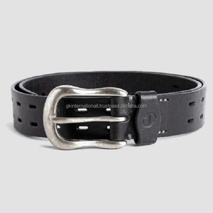 Cinturón informal de cuero de moda para hombre de una sola capa con hebilla de níquel libre de óxido disponible - Product Image 2