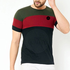 Camiseta de Hombre de Diseño Moderno, Color Sólido, Tejida, 100% Algodón, de Secado Rápido, Transpirable, Ecológica y Duradera para Uso en Exteriores - Product Image 1
