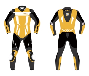 Costume de moto imprimé en cuir véritable de service OEM personnalisable respirant 280g tissu professionnel moto Auto Racing Wear - Product Image 3