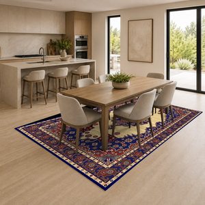 Tapis de salon en chenille antidérapant RUGS DEPOT LXDP-0296, imprimé numériquement, style moderne vintage, couleur terre cuite dorée, lavable en machine, vente en gros - Product Image 4