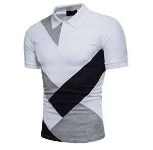 Vente en gros – Nouveauté : T-shirts et hauts d'été en coton tricoté 100 % pour hommes, à manches courtes, infroissables, unis, personnalisables, style actuel - Product Image 1