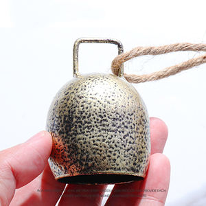 Offre Spéciale 4 pièces rustique <span class=keywords><strong>Vintage</strong></span> porte cloche avec corde suspendue Style moderne Antique pour arbre de noël décor jardins vent carillon cloches - Product Image 1