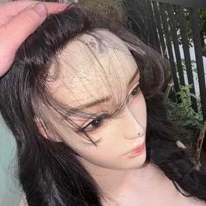 Perruque en cheveux humains vietnamiens 100% de qualité supérieure, super double trame, fermeture en dentelle, perruques à dentelle frontale, cheveux ondulés - Product Image 5