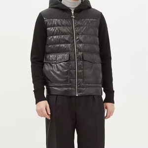 2023 OEM doudoune extérieur mâle rembourré doudoune matelassé manteau tricoté coupe-vent rembourrage manteau respirant léger - Product Image 1