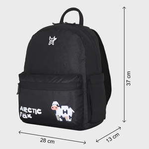 Sac à dos scolaire noir Arctic Fox Zoo pour garçons et filles - Product Image 4