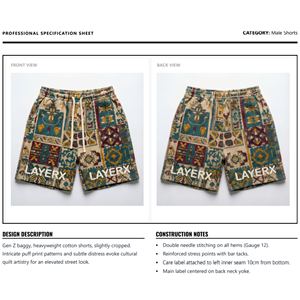 Pantalones Cortos de Algodón Sólido de Cintura Media para Hombre, Estampado Personalizado, Corte Cuadrado, Ropa de Gimnasio, Ropa Casual de Calle, Venta al por Mayor - Product Image 6