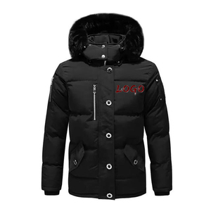 แจ็กเก็ตมีฮู้ดกันลมระบายอากาศได้ดีของผู้ชายเสื้อโค้ทกันหนาวผ้าฝ้ายไนลอนมีกระเป๋ากำหนดได้เอง - Product Image 1