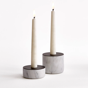 Marble <b>Candle</b> <b>Holder</b> Sleek Glass and Steel <b>Wall</b> Decor Stylish Home Decoration with Stone Material - Product Image 2