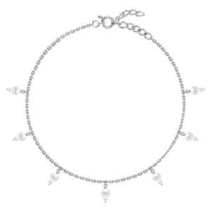 Compre Tobilleras/Payals de Plata 925 100% Auténtica para Mujeres y Niñas, Estilo Lindo, Chapadas en Oro con Material de Oro de 14k y Piedras de Diamante - Product Image 1