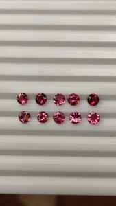 Venta caliente Rosa turmalina Natural 5mm forma suelta facetada Original cuarzo corte piedras para joyería alta calidad Original - Product Image 2