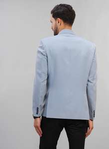 Blazer Gris Elegante para Hombre de Alta Calidad, Tela de Lujo, Corte Entallado, Chaqueta Formal de Noche para Fiestas, Disponible a Precio de Descuento - Product Image 4