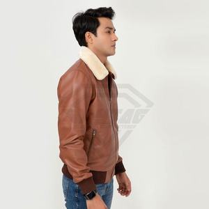 Logo de broderie personnalisé du fabricant pakistanais veste en cuir en fausse fourrure support hiver bas quantité minimale de commande Service OEM disponible - Product Image 6