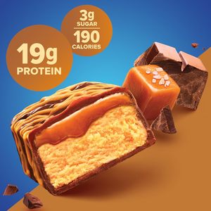 Barres protéinées au chocolat et au caramel salé Pure Protein – 20 g de protéines, 3 g de sucre, 190 calories (lot de 12) - Product Image 2