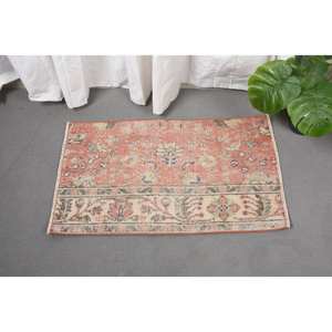 พรมขนสัตว์ตุรกีสีส้มและสีเบจ1.8ชิ้นสไตล์วินเทจผ้าทอแบบเรียบดีไซน์เย็บปะติดปะต่อกันสำหรับตกแต่งห้องนั่งเล่น - Product Image 5