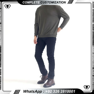 Université personnalisé sweats à col rond hommes pull à manches longues sweat-shirt polaire sweat - Product Image 3