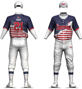 Camiseta de béisbol personalizada para hombre, ropa deportiva de precio barato con técnica impresa por sublimación, entrega rápida - Product Image 1