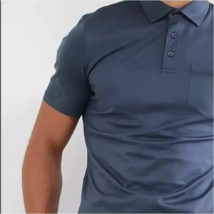 Polos de algodón con bordado en blanco personalizado de alta calidad para niños, polos ajustados con cuello vuelto y cremallera, polos de Piqué para hombres - Product Image 4