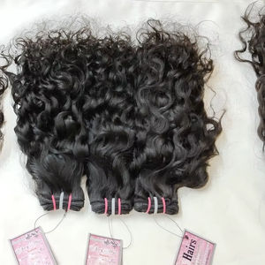 Natural Raw Straight Wavy Curly <b>Human</b> <b>Hair</b> Bundles Indian Remy <b>Hair</b> Bundles Raw Virgin <b>Human</b> Indian Temple Cuticle Aligned <b>Hair</b> - Product Image 1
