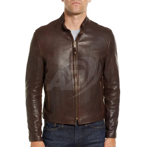 Service OEM, vestes en cuir à col montant pour hommes, design personnalisé, respirantes, séchage rapide, haute qualité pour l'hiver, faible MOQ - Product Image 5