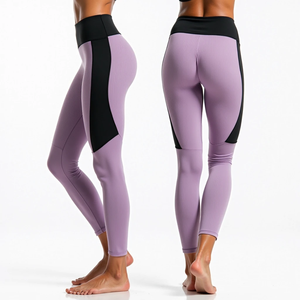 Taille haute Fitwear Leggings Style de Compression pour les femmes pantalon de survêtement sans couture séchage rapide Gym Yoga dames Fitness vêtements d'entraînement - Product Image 4