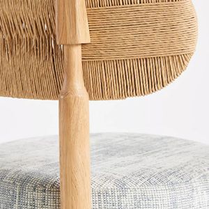 Mobilier d'extérieur Nouveau design Chaise de salle à manger Matériau en bois de teck avec corde Rotin et coussin de formes rondes-Kanala - Product Image 5