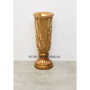 Vase de trompette en métal de haute qualité, finition de couleur argentée, poli et brillant, décoration de mariage - Product Image 6