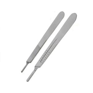 Poignée de lame chirurgicale professionnelle Source d'alimentation manuelle Poignée de scalpel en acier inoxydable pour salles chirurgicales - Product Image 6