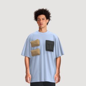 T-shirt Polo à Manches Courtes Style Cargo Vintage Américain pour Homme – Chemise Tendance à Col Roulé - Product Image 3