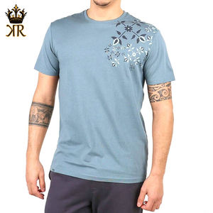 T-shirts d'entraînement pour hommes personnalisés de haute qualité, logo imprimé, légers, respirants, tricotés, col rond, manches courtes - Product Image 1