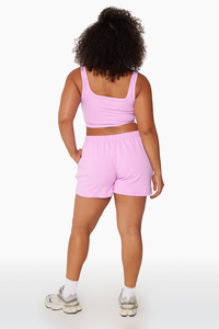 2025 <b>Women's</b> Mid Waist Cotton Fleece <b>Sweat</b> <b>Shorts</b> Ladies Jogger Gym Fitness Running Apparel for Summer Spring Autumn Ladies - Product Image 3