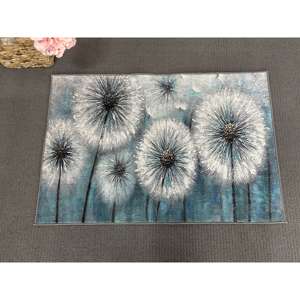 พรมของขวัญสำหรับคนรักดอกแดนดิไลออน, พรมตกแต่งร้านเสริมสวย, พรมลายพฤกษศาสตร์, พรมลายดอกไม้, พรมลายดอกแดนดิไลออน, พรมบางแบบไม่ถักทอ - Product Image 1
