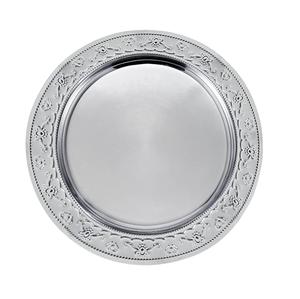 Plaque de chargeur en métal argenté antique avec design martelé pour la décoration de la maison, les réceptions de mariage et les restaurants. - Product Image 2