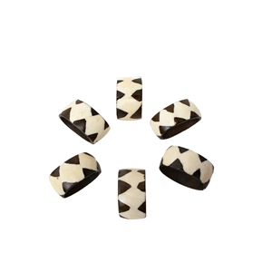 Servilleteros decorativos para mesa con incrustaciones de hueso, juego de 6 formas redondas, accesorios para sala de estar y Mesa, servilletero - Product Image 6