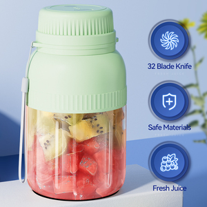 Licuadora y exprimidor portátil recargable por USB, mini batidora eléctrica para jugo de naranja, frutas y vegetales - Product Image 2
