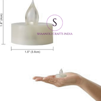 Bougies LED sans flamme faites à la main Flawless Life, blanc chaud, en plastique, pour festivals, événements, Diwali, mariage, décoration de Noël