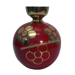 New Arrival Handmade Decorative Metal Aluminium Floral <b>Stand</b> In Red Tone For Party Diwali Wedding Table Decor - Product Image 3