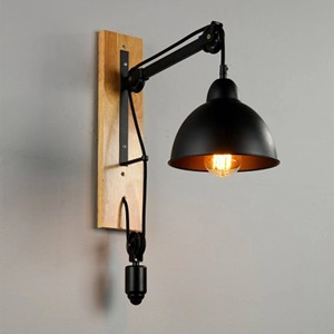 Lámpara de pared de metal negro de moda con artesanía minimalista y diseño artístico único para elevar la decoración del hogar y la iluminación elegante - Product Image 1