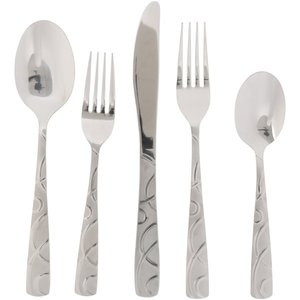 Poignée décorative Accessoires de couverts de cuisine pour la maison Cuillère finie en or Couteau Fourchette Ensemble de couverts Utilisation pour la restauration de mariage - Product Image 5